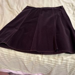 Retro Brown Corduroy Skirt